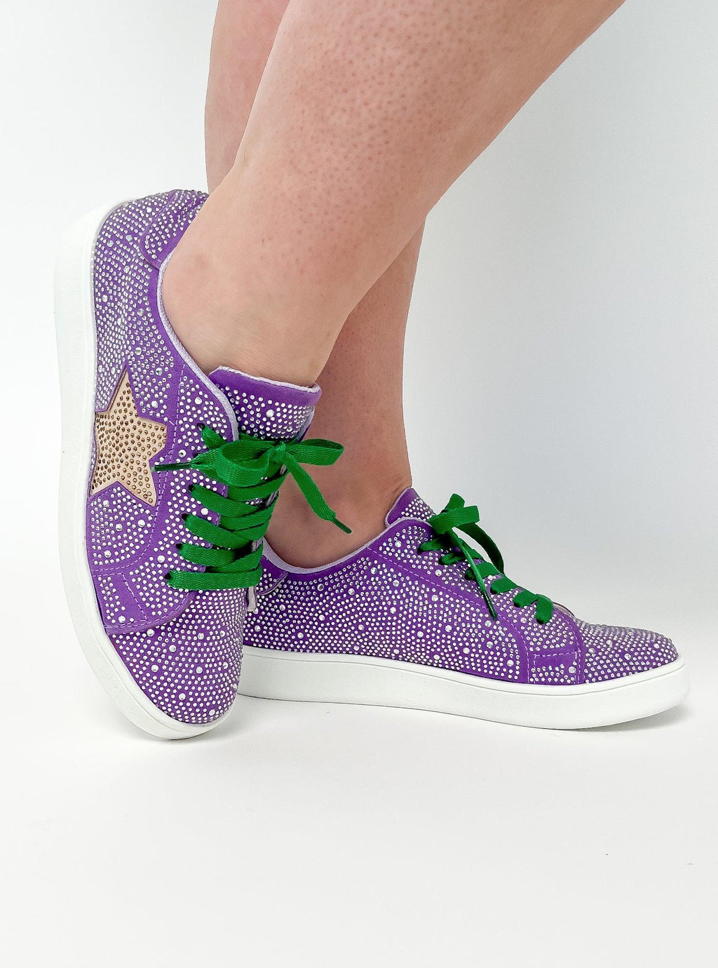 Purple Rhinestone Sneakers-0720230001