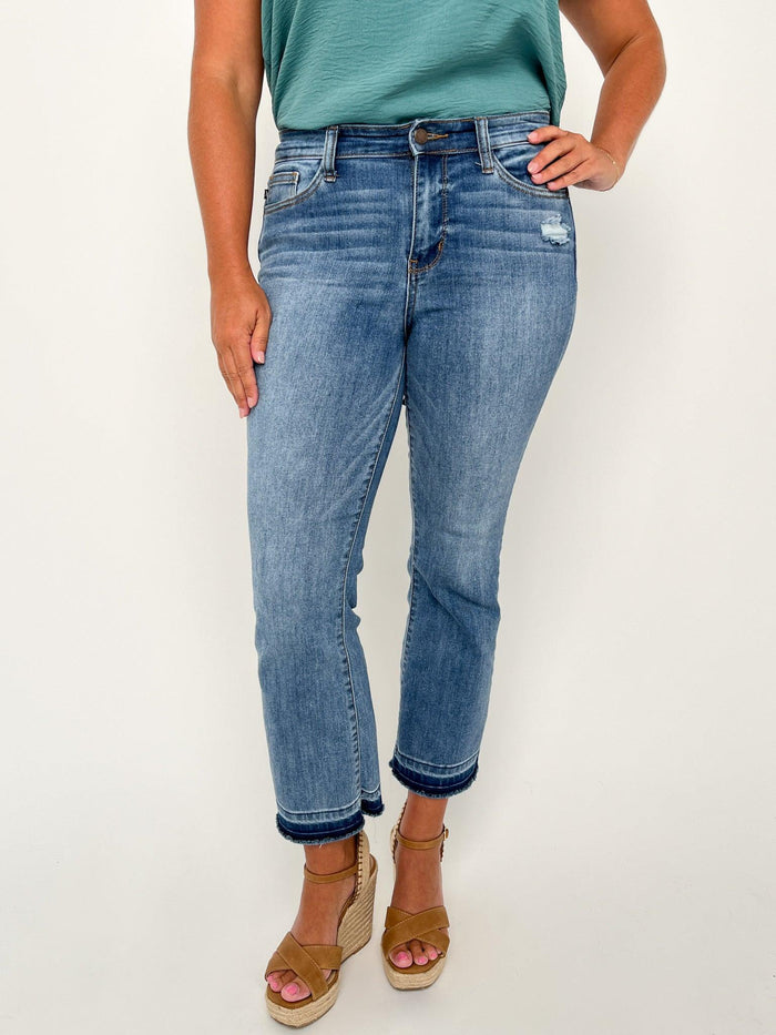 Judy Blue Release Hem Cropped Jeans - SLS Wares