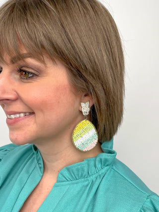 Beaded Egg Earrings - SLS Wares