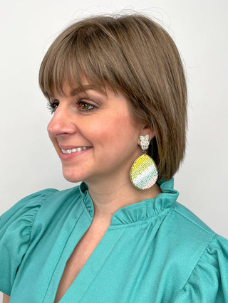 Beaded Egg Earrings - SLS Wares