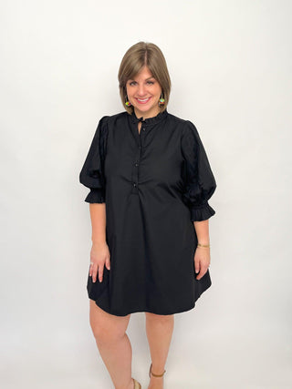 Black Back Tie Dress - SLS Wares