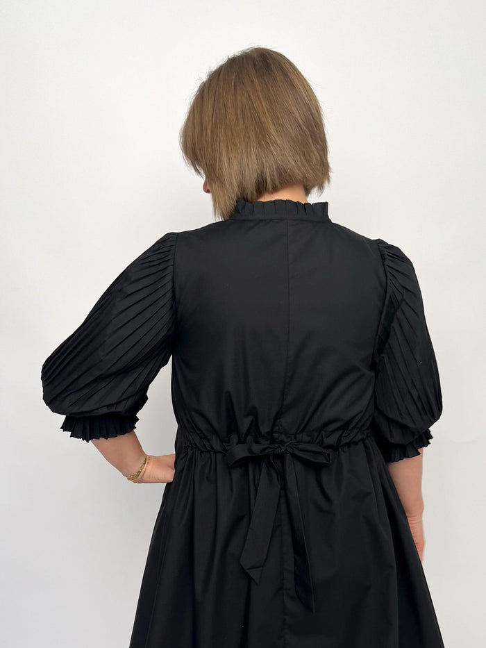 Black Back Tie Dress - SLS Wares