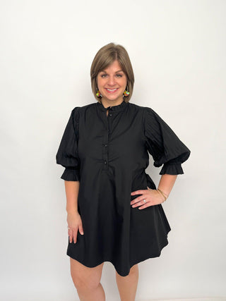 Black Back Tie Dress - SLS Wares