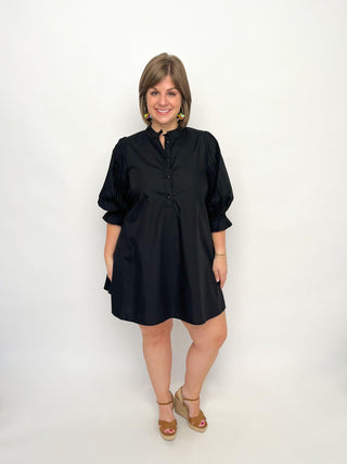 Black Back Tie Dress - SLS Wares