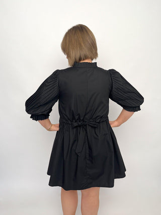 Black Back Tie Dress - SLS Wares