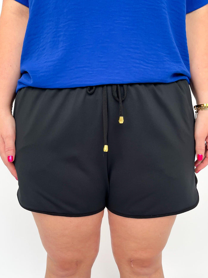 Black Drawstring Shorts - SLS Wares