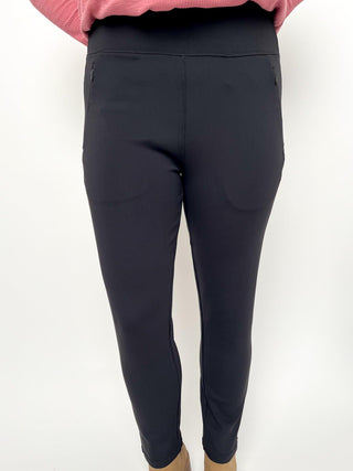 Black Ribbed Leggings - SLS Wares