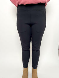 Black Ribbed Leggings - SLS Wares