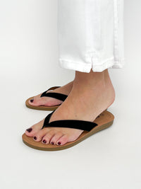Black Thong Sandals - SLS Wares