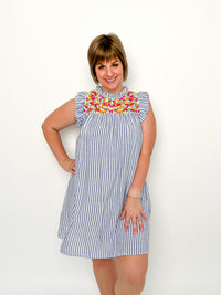 Blue Striped Dress - SLS Wares
