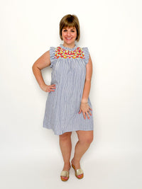 Blue Striped Dress - SLS Wares