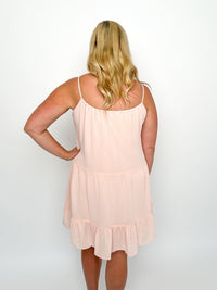 Blush Gauzy Ruffle Dress - SLS Wares