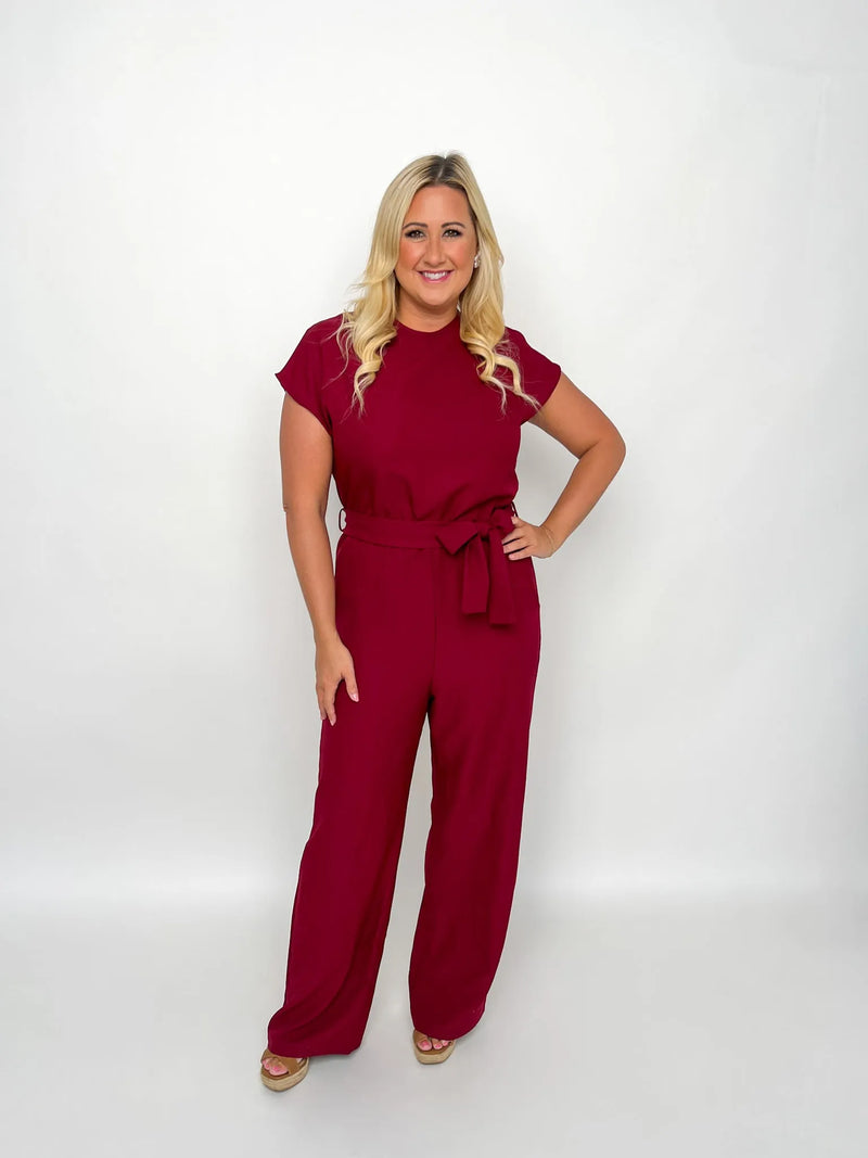 Burgundy Jumpsuit - SLS Wares