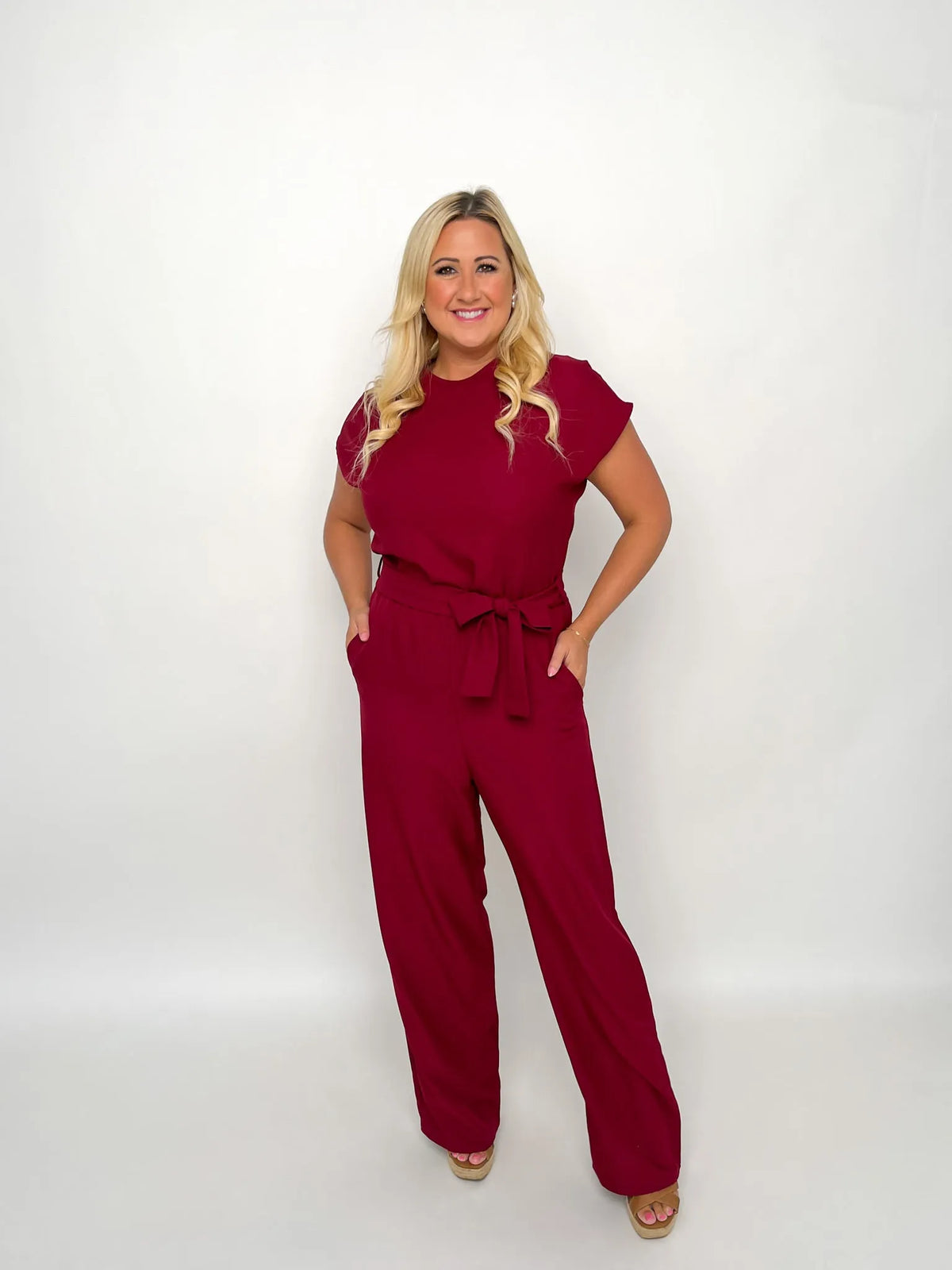 Burgundy Jumpsuit - SLS Wares