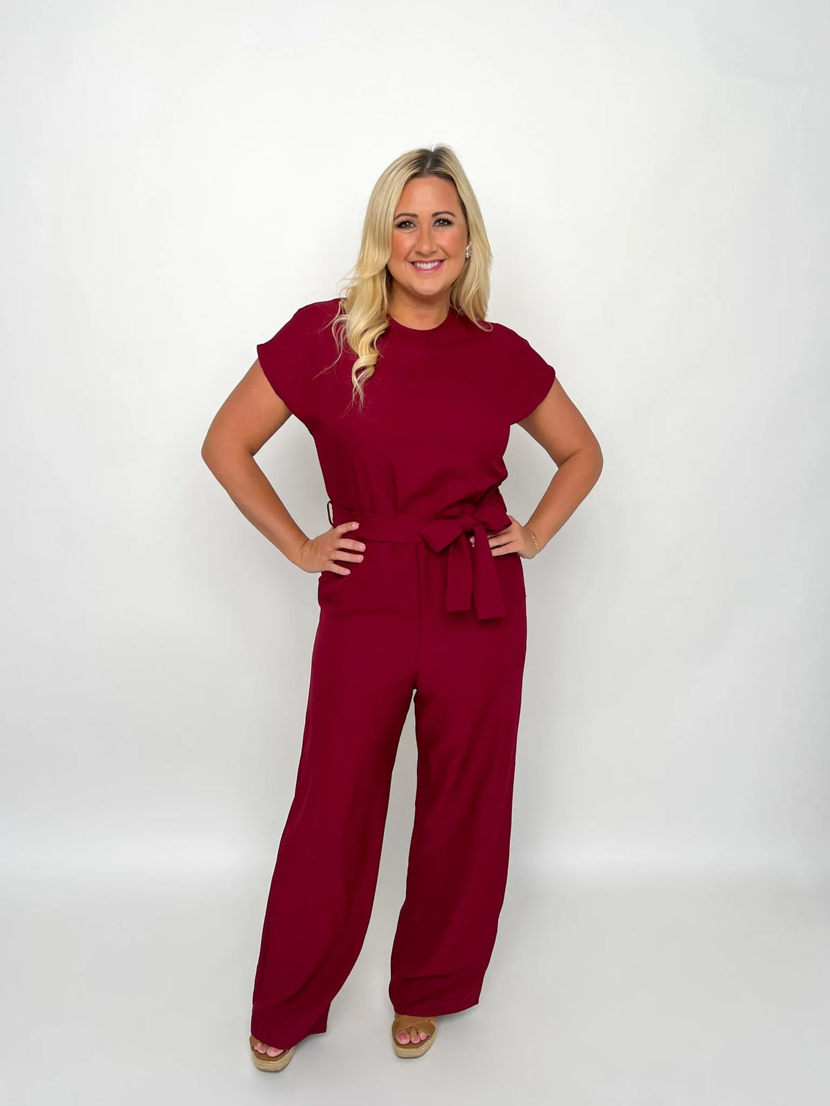 Burgundy Jumpsuit - SLS Wares