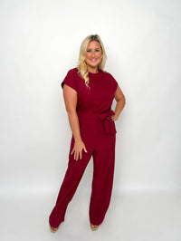 Burgundy Jumpsuit - SLS Wares