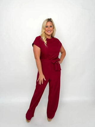 Burgundy Jumpsuit - SLS Wares