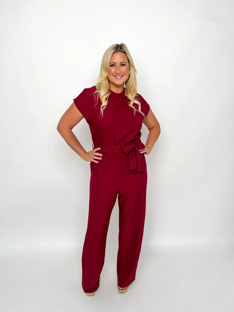 Burgundy Jumpsuit - SLS Wares