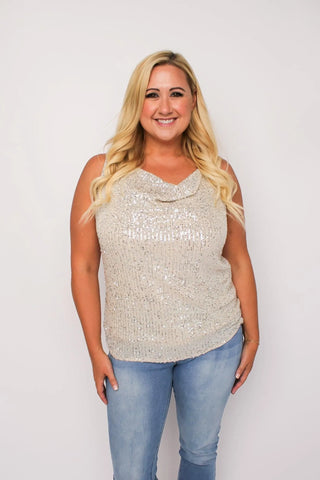 Champagne Sequin Cami - SLS Wares