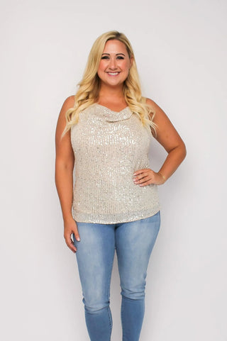 Champagne Sequin Cami - SLS Wares