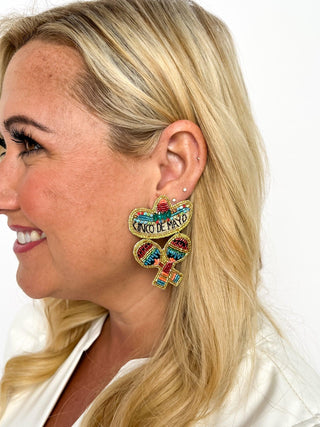 Cinco Maracas Earrings - SLS Wares