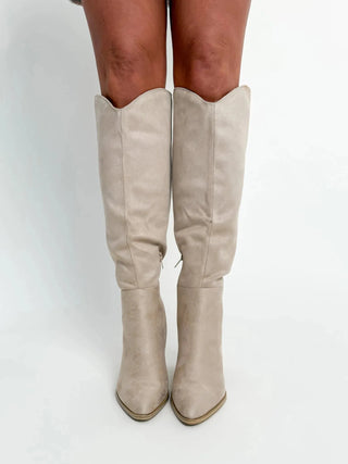 Clay Suede Knee High Boots - SLS Wares