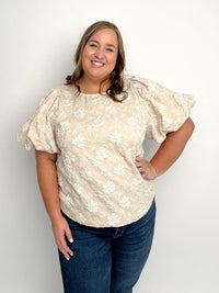 Floral Puff Sleeve Top - SLS Wares