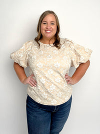 Floral Puff Sleeve Top - SLS Wares