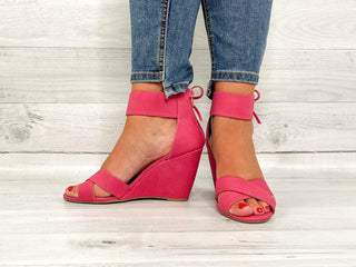 Fuchsia Bow Wedge - SLS Wares