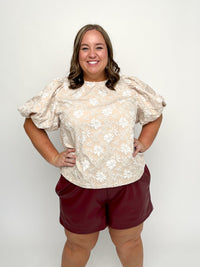 Garnet Faux Leather Shorts - SLS Wares