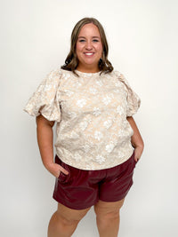 Garnet Faux Leather Shorts - SLS Wares