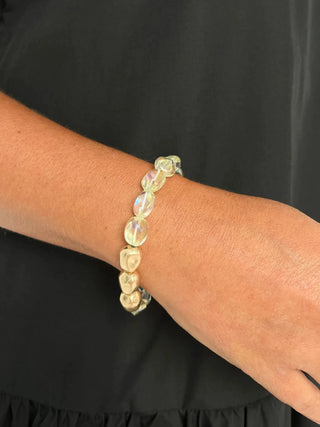 Gold & Translucent Stretch Bracelet - SLS Wares