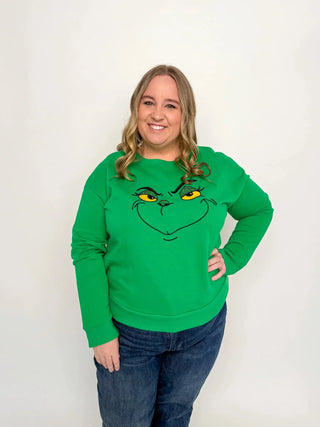 Green Grinch Sweatshirt - SLS Wares