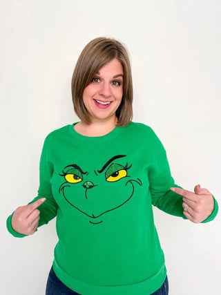 Green Grinch Sweatshirt - SLS Wares