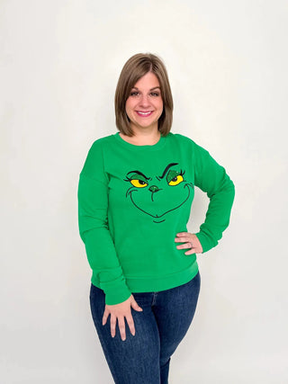 Green Grinch Sweatshirt - SLS Wares