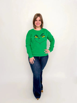 Green Grinch Sweatshirt - SLS Wares