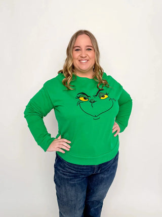 Green Grinch Sweatshirt - SLS Wares