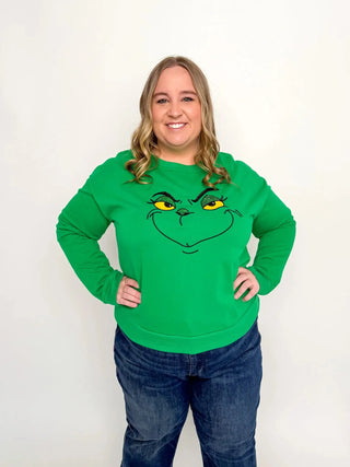 Green Grinch Sweatshirt - SLS Wares