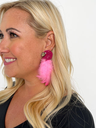 Hot Pink Flamingo Earrings - SLS Wares