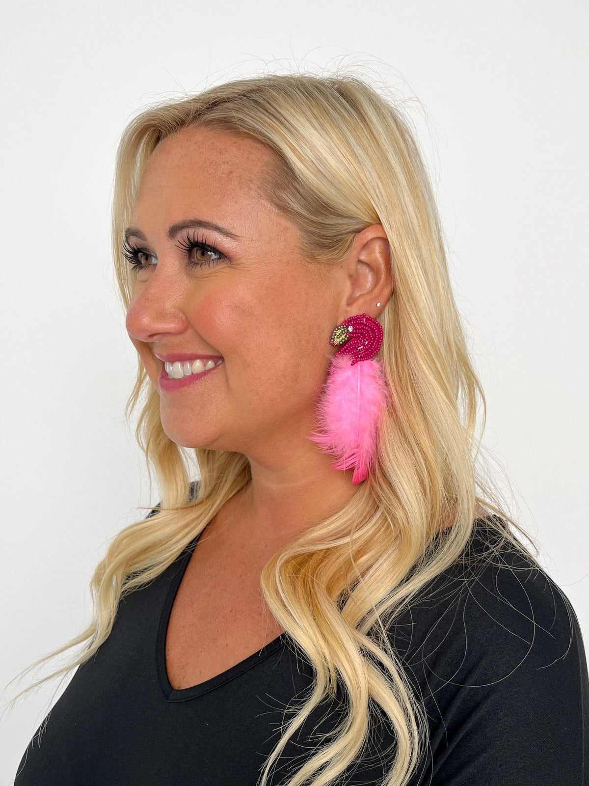 Hot Pink Flamingo Earrings - SLS Wares