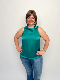 Jade Sleeveless Cowl Neck Top - SLS Wares