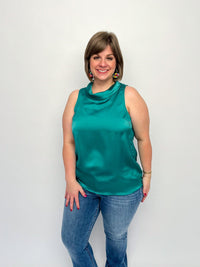 Jade Sleeveless Cowl Neck Top - SLS Wares