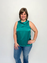 Jade Sleeveless Cowl Neck Top - SLS Wares