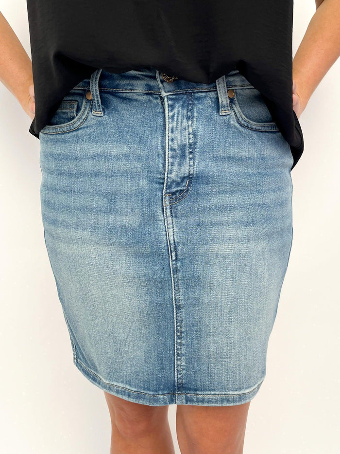 Judy Blue Tummy Control Jean Skirt - SLS Wares