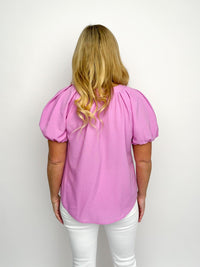 Lavender Puff Sleeve Top - SLS Wares