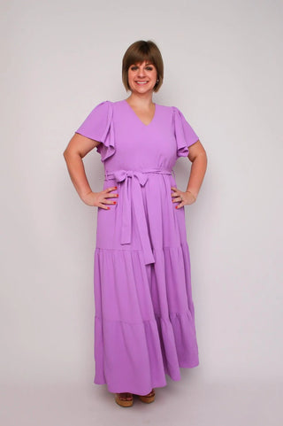 Lavender Tiered Maxi Dress - SLS Wares