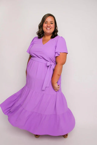 Lavender Tiered Maxi Dress - SLS Wares