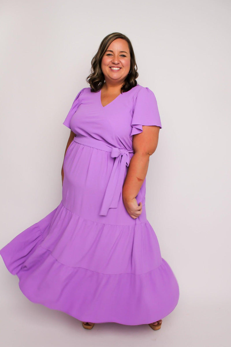 Lavender Tiered Maxi Dress - SLS Wares