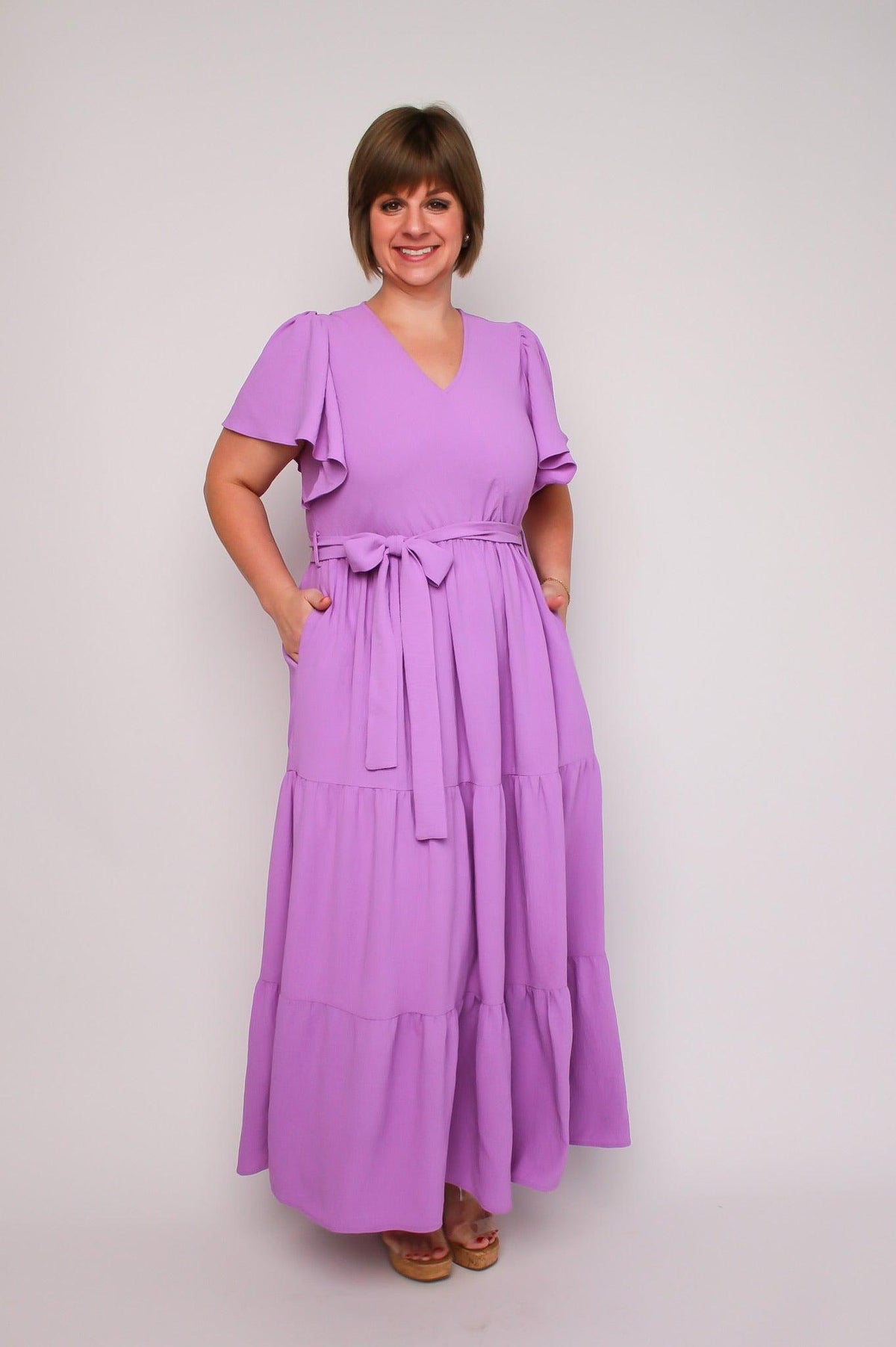 Lavender Tiered Maxi Dress - SLS Wares