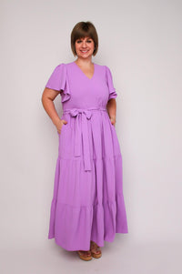 Lavender Tiered Maxi Dress - SLS Wares